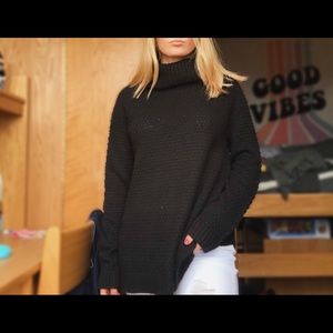 Faded Glory Black Turtleneck Sweater